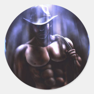 Sticker Rond Parfois c'est le paradis - Cowboy