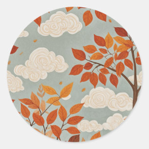 Sticker Rond Parfum automnal