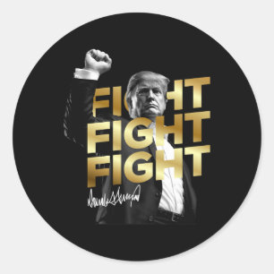 Sticker Rond Parfum de soutien parfum 2025 Donald Trump