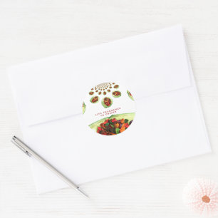 Sticker Rond Parfum de vie : Message Inspirationnel Pot-pourri