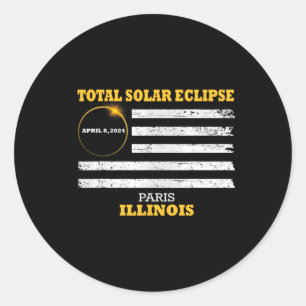 Sticker Rond Paris 2024 Solar Eclipse 2024 040824 Eclipse
