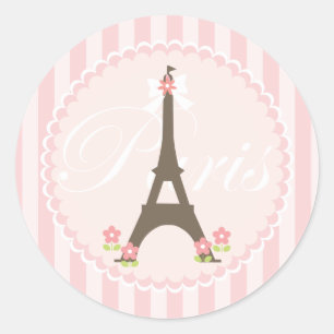 Sticker Rond Paris au printemps
