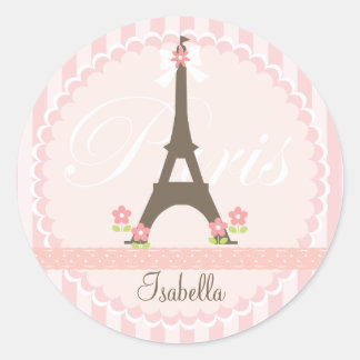 Sticker Rond Paris au printemps