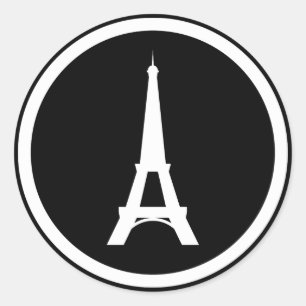 Sticker Rond Paris, France - La Collection Euro Moderne
