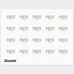 Sticker Rond Paris, France Souvenir