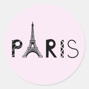 Sticker Rond Paris, France   Tour Eiffel