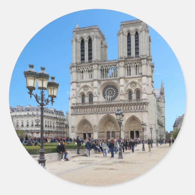 Sticker Rond PARIS Notre Dame (Devant)