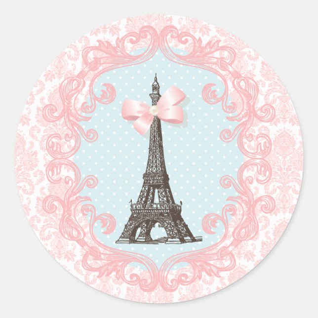 Sticker Rond Paris Vintage (Devant)
