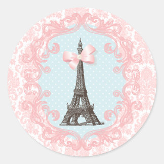 Sticker Rond Paris Vintage