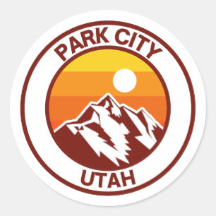 STICKER ROND PARK CITY UTAH