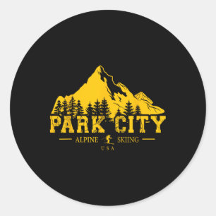Sticker Rond Park City Utah Usa Station de ski alpin Souven