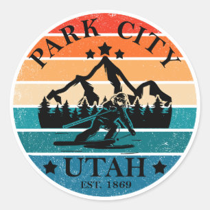 Sticker Rond Park city Utah vintage