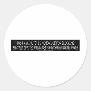 STICKER ROND PARKING HANDICAP 5