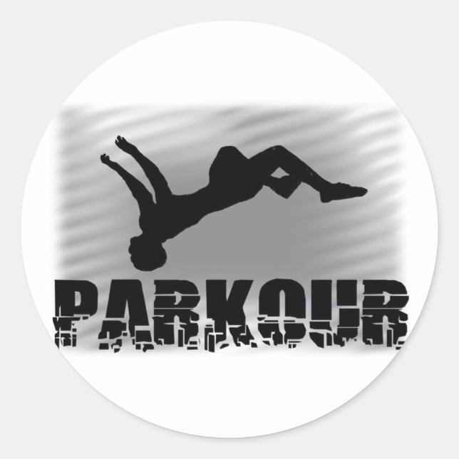 Sticker Rond Parkour (Devant)