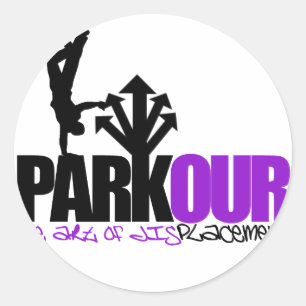 Sticker Rond Parkour