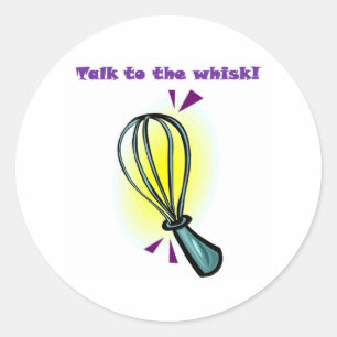 Sticker Rond Parle au Whisk !