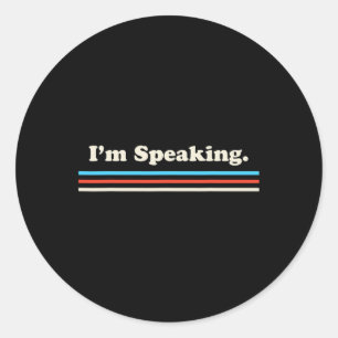 Sticker Rond Parler Kamala Harris Biden