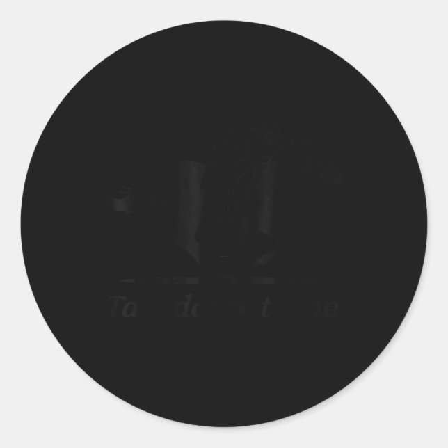 Sticker Rond Parlez Derby À Moi Drôle Cheval De Course (Devant)