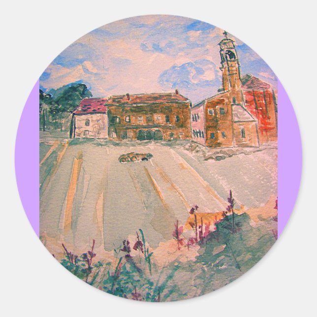 Sticker Rond parme italie (Devant)