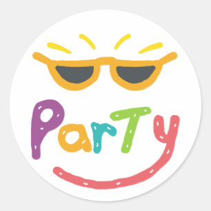Sticker Rond Parti