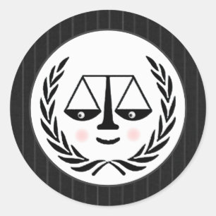 Sticker Rond Parti avocat