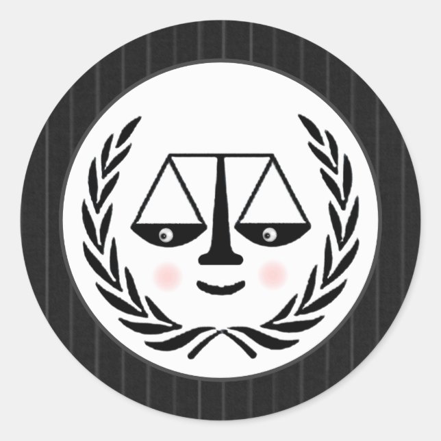 Sticker Rond Parti avocat (Devant)