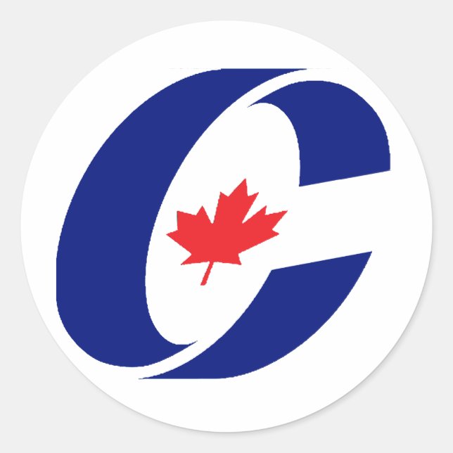 Sticker Rond Parti conservateur du Canada (Devant)