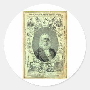 Sticker Rond Parti Greenback 1876