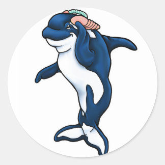 Sticker Rond Parti Orca