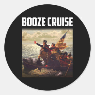 Sticker Rond Parti Politique Boze Croisière Tons Et Coupes Roug