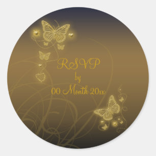 Sticker Rond Parti RSVP