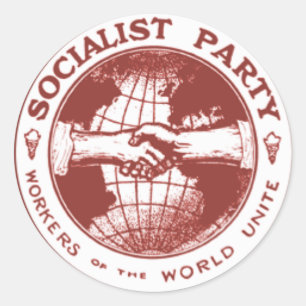 Sticker Rond Parti Socialiste de l'Amérique