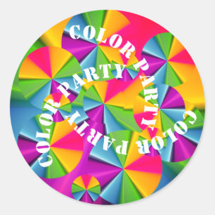 Sticker Rond partie couleur