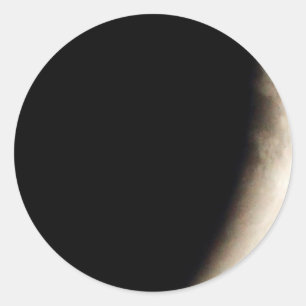 Sticker Rond Partie de 0h55 du matin de l'éclipse lunaire (10)
