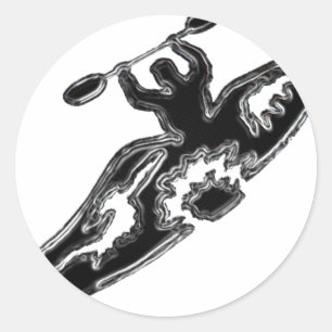 Sticker Rond Partie Kayak