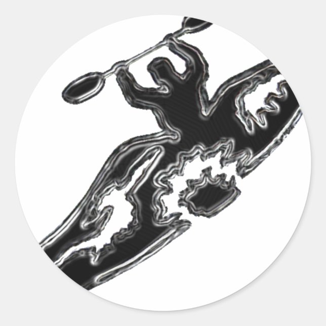 Sticker Rond Partie Kayak (Devant)