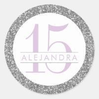Parties scintillant Argent Quince Años Favoriser S
