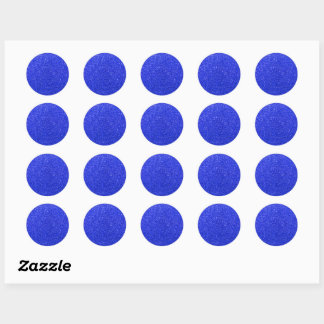 Sticker Rond Parties scintillant bleu clair