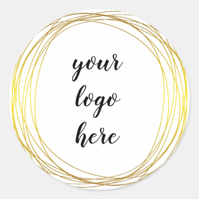 Sticker Rond Parties scintillant de bordure des anneaux de cerc (Devant)