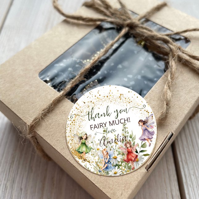 Sticker Rond Parties scintillant de  de fées de Pixie de Fleur  (Créateur téléchargé)