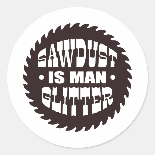 Sticker Rond Parties scintillant de l'homme (Devant)