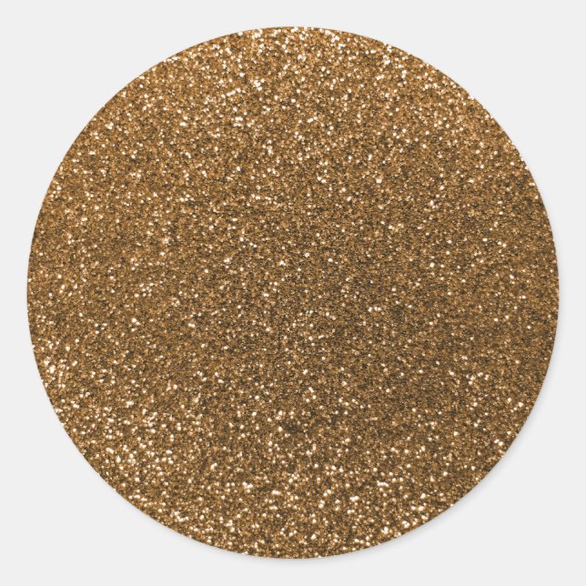 Sticker Rond Parties scintillant or (Devant)