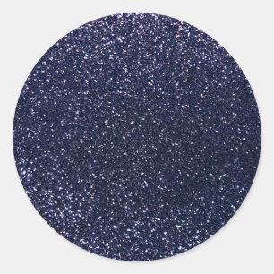 Sticker Rond Parties scintillantes de bleu marine