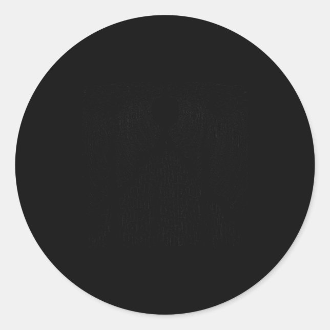 Sticker Rond Parting Of The Red Sea Christian Faith Apparel  (Devant)