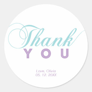 Sticker Rond Party Favoriser Merci Sticker, Baby shower