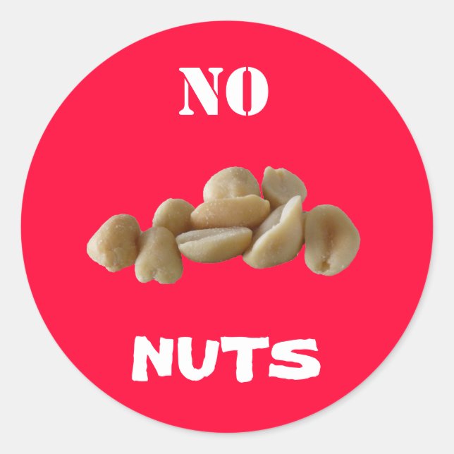 Sticker Rond Pas d'autocollant Nuts (Devant)