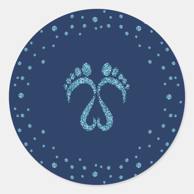 Sticker Rond Pas de bébé (Devant)