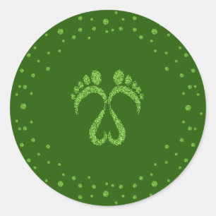 Sticker Rond Pas de bébé