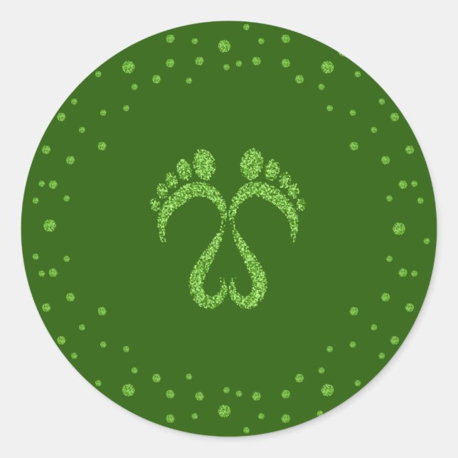 Sticker Rond Pas de bébé (Devant)