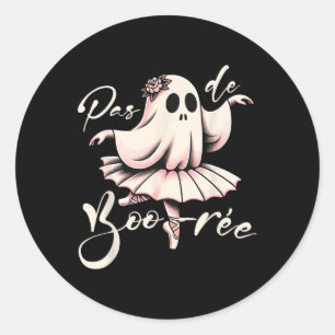 Sticker Rond Pas De Boo-rée Danse De Ballet Professeur De Danse